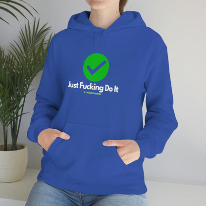 JFDI, Just do it, Funny, Sysadmin, Geek, Project Manager, Explicit, Developer, Gift, Unisex Hooded Sweatshirt