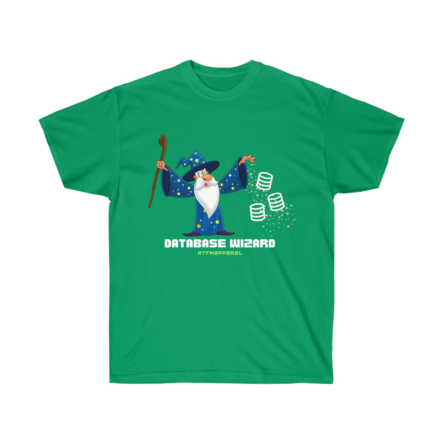 Database Wizard - SQL DBA, Data Science, Sysadmin Funny Tshirt