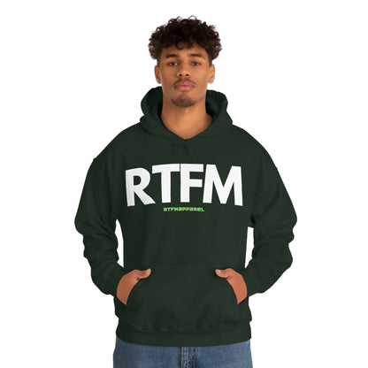RTFM, Read the Manual, unny, Sysadmin, Geek, Project Manager, Developer, Gift, Unisex Hooded Sweatshirt