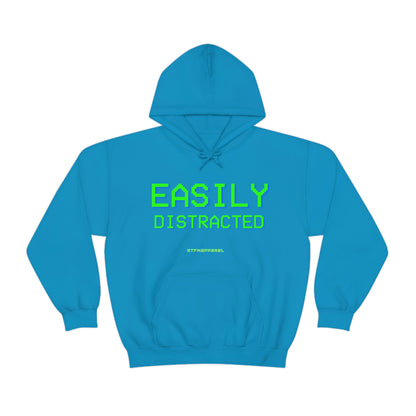 Easily Distracted - Funny, Sysadmin, Geek, Gamer, Developer, Gift Hooded Sweatshirt