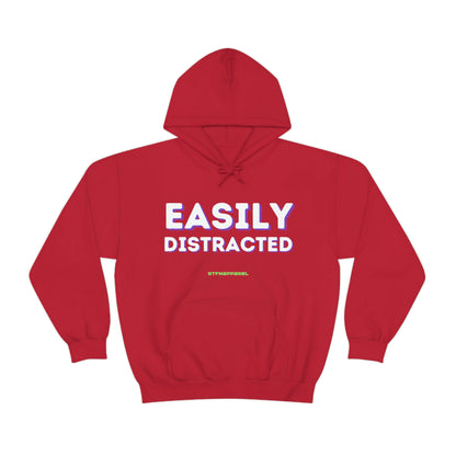 Easily Distracted - Funny, Sysadmin, Geek, Gamer, Developer, Gift Hooded Sweatshirt