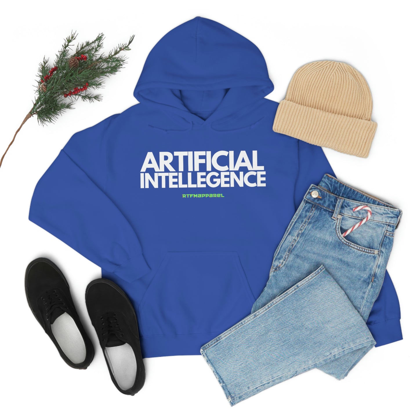 Artificial Intellegence, AI, Funny , Sysadmin, Geek, Project Manager, Developer, Gift, Unisex Hooded Sweatshirt