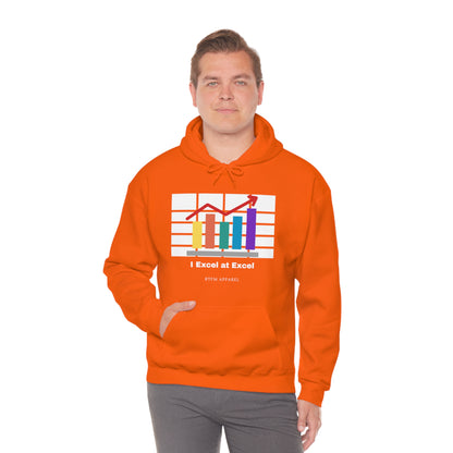 Excel Hoodie: I Excel at Excel, office humour, spreadsheets
