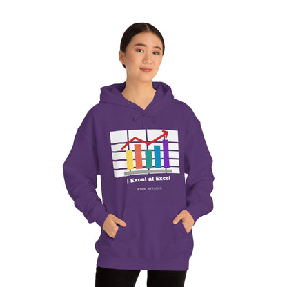 Excel Hoodie: I Excel at Excel, office humour, spreadsheets