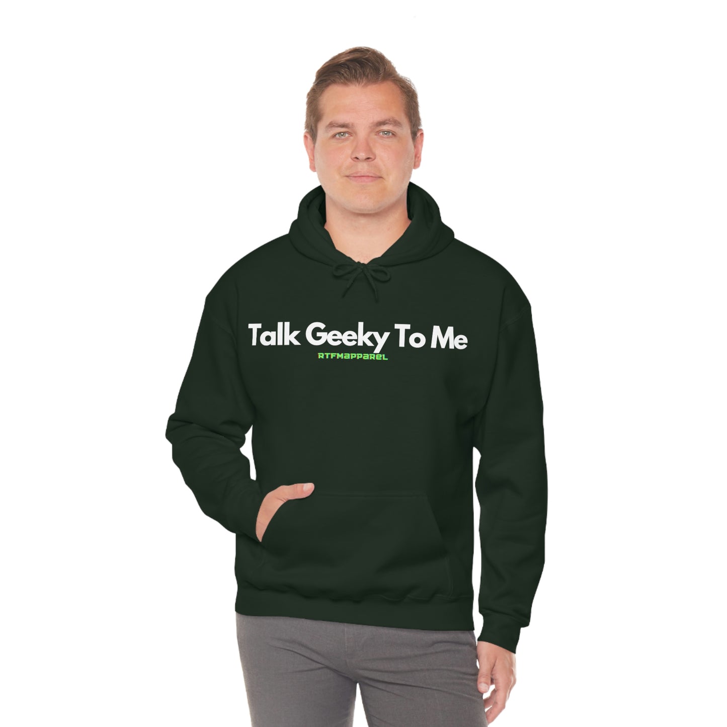 Talk Geeky to me, Funny, Sysadmin, Geek, Project Manager, Developer, Gift, Unisex Hooded Sweatshirt