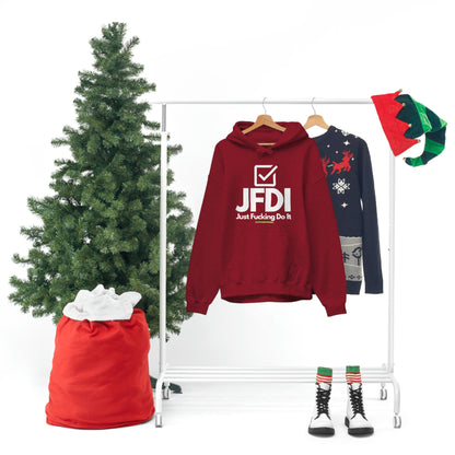 JFDI, Just do it, Funny, Sysadmin, Geek, Project Manager, Explicit, Developer, Gift, Unisex Hooded Sweatshirt