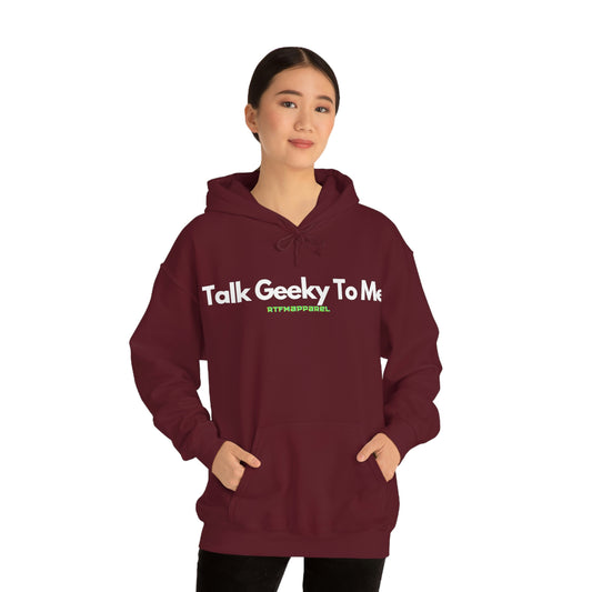 Talk Geeky to me, Funny, Sysadmin, Geek, Project Manager, Developer, Gift, Unisex Hooded Sweatshirt