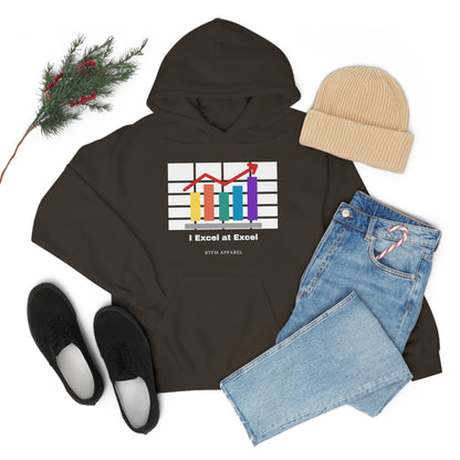Excel Hoodie: I Excel at Excel, office humour, spreadsheets