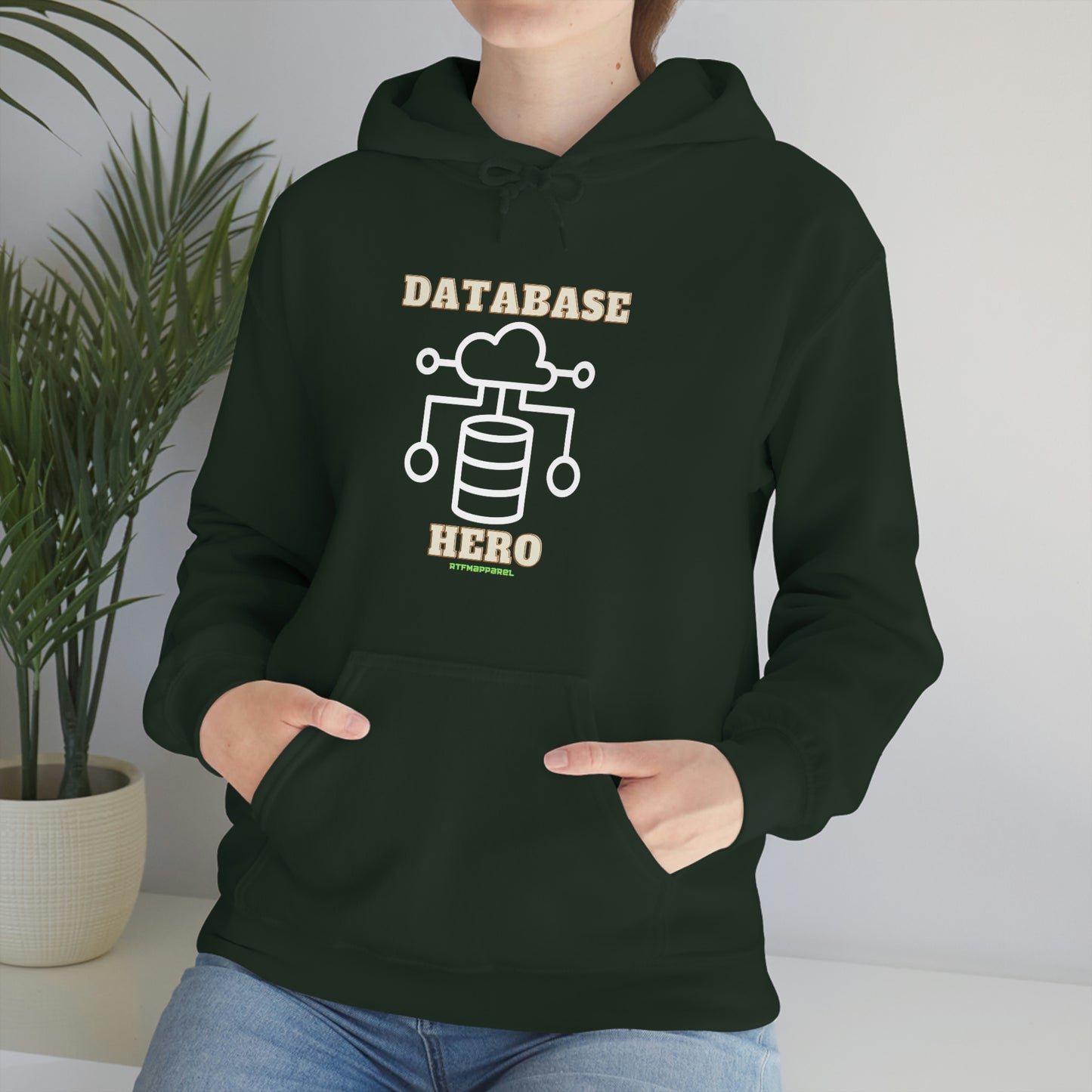 Database Hero - Funny DBA, SQL, Data Science Hoodie