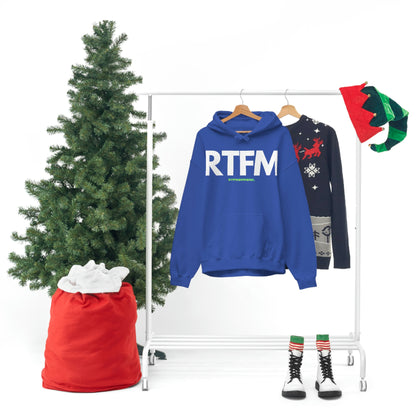 RTFM, Read the Manual, unny, Sysadmin, Geek, Project Manager, Developer, Gift, Unisex Hooded Sweatshirt