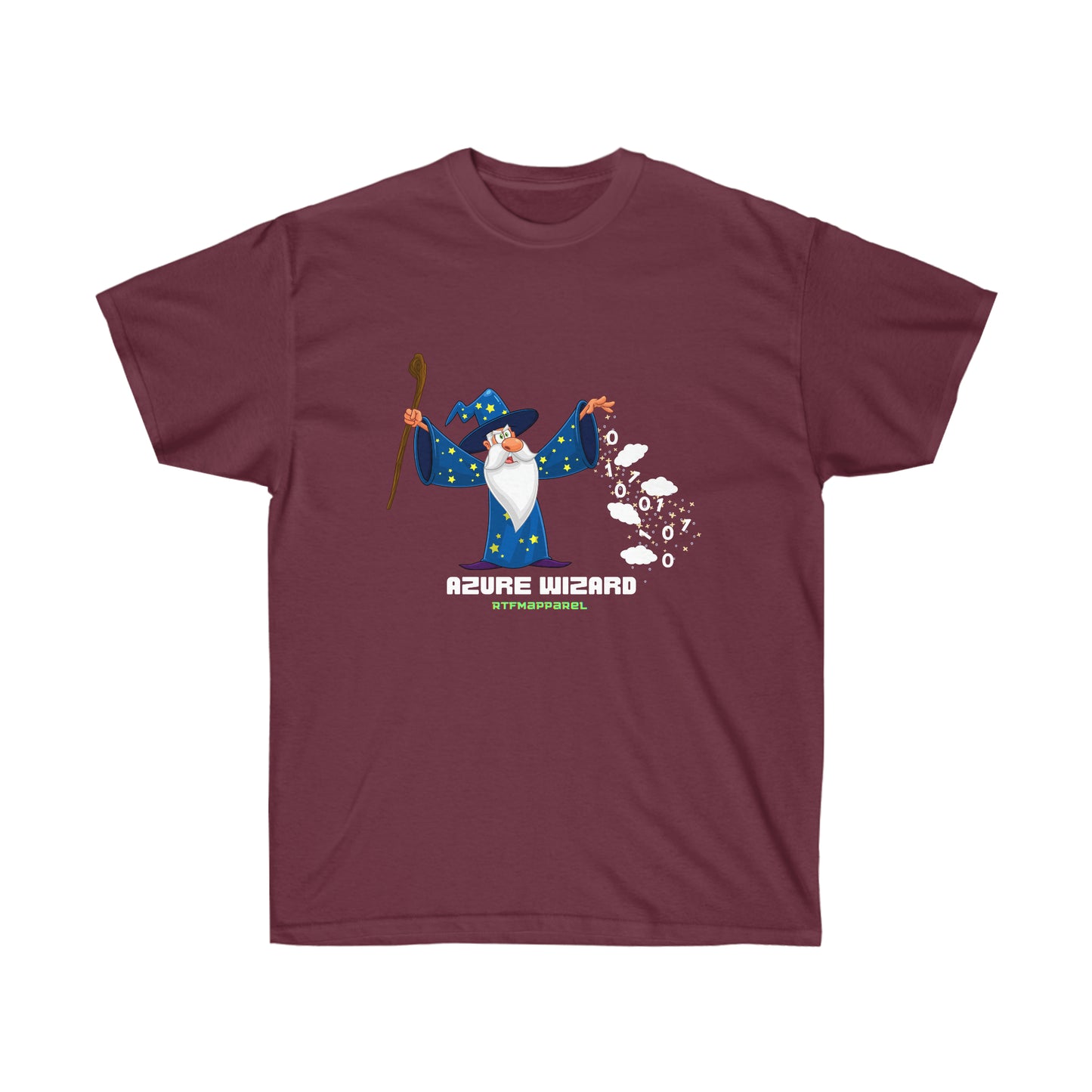 Azure Wizard, Sysadmin, Cloud Engineer, Architect, Azure, IT Support, Sysadmin Funny Tshirt