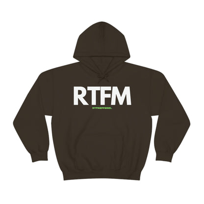 RTFM, Read the Manual, unny, Sysadmin, Geek, Project Manager, Developer, Gift, Unisex Hooded Sweatshirt