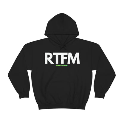 RTFM, Read the Manual, unny, Sysadmin, Geek, Project Manager, Developer, Gift, Unisex Hooded Sweatshirt