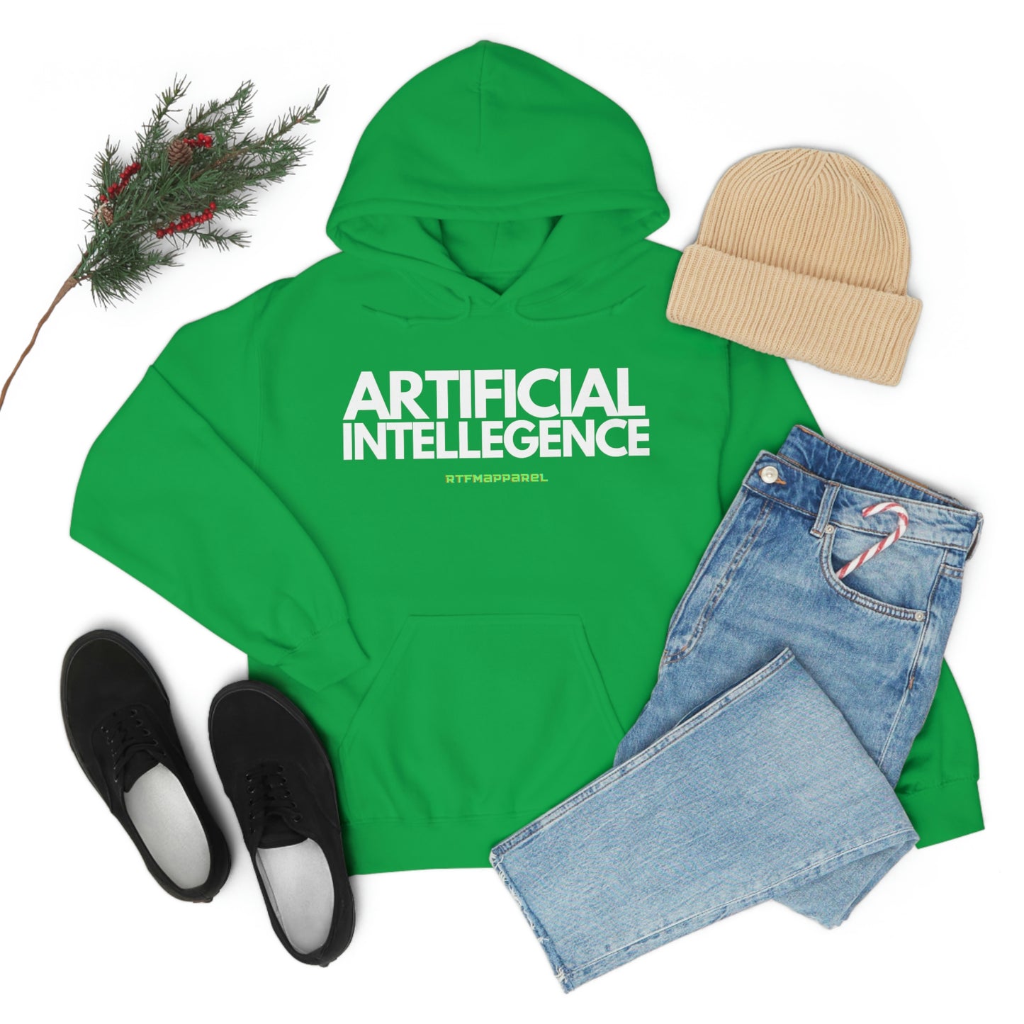 Artificial Intellegence, AI, Funny , Sysadmin, Geek, Project Manager, Developer, Gift, Unisex Hooded Sweatshirt