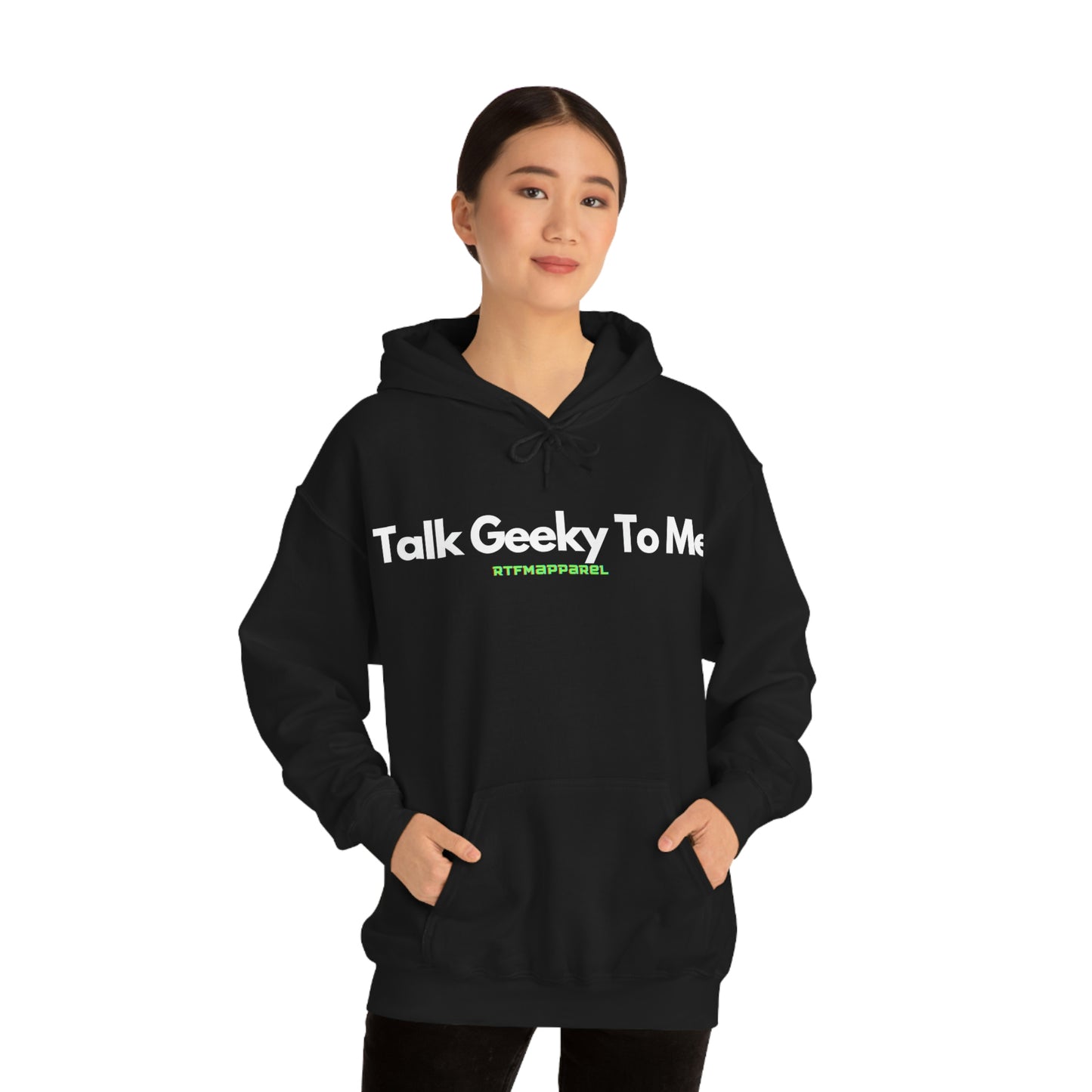 Talk Geeky to me, Funny, Sysadmin, Geek, Project Manager, Developer, Gift, Unisex Hooded Sweatshirt