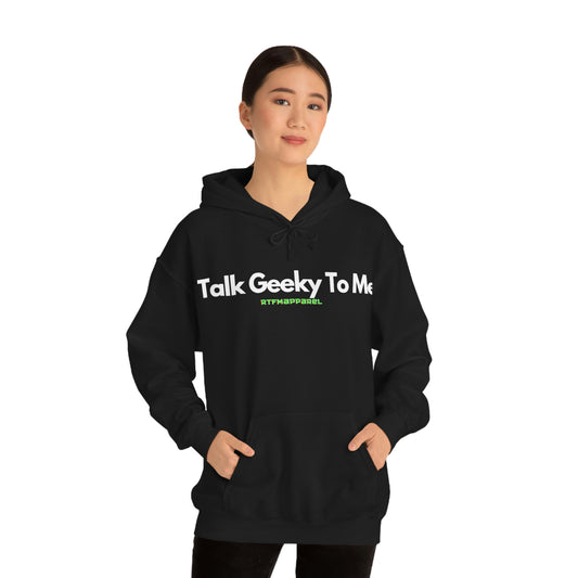 Talk Geeky to me, Funny, Sysadmin, Geek, Project Manager, Developer, Gift, Unisex Hooded Sweatshirt