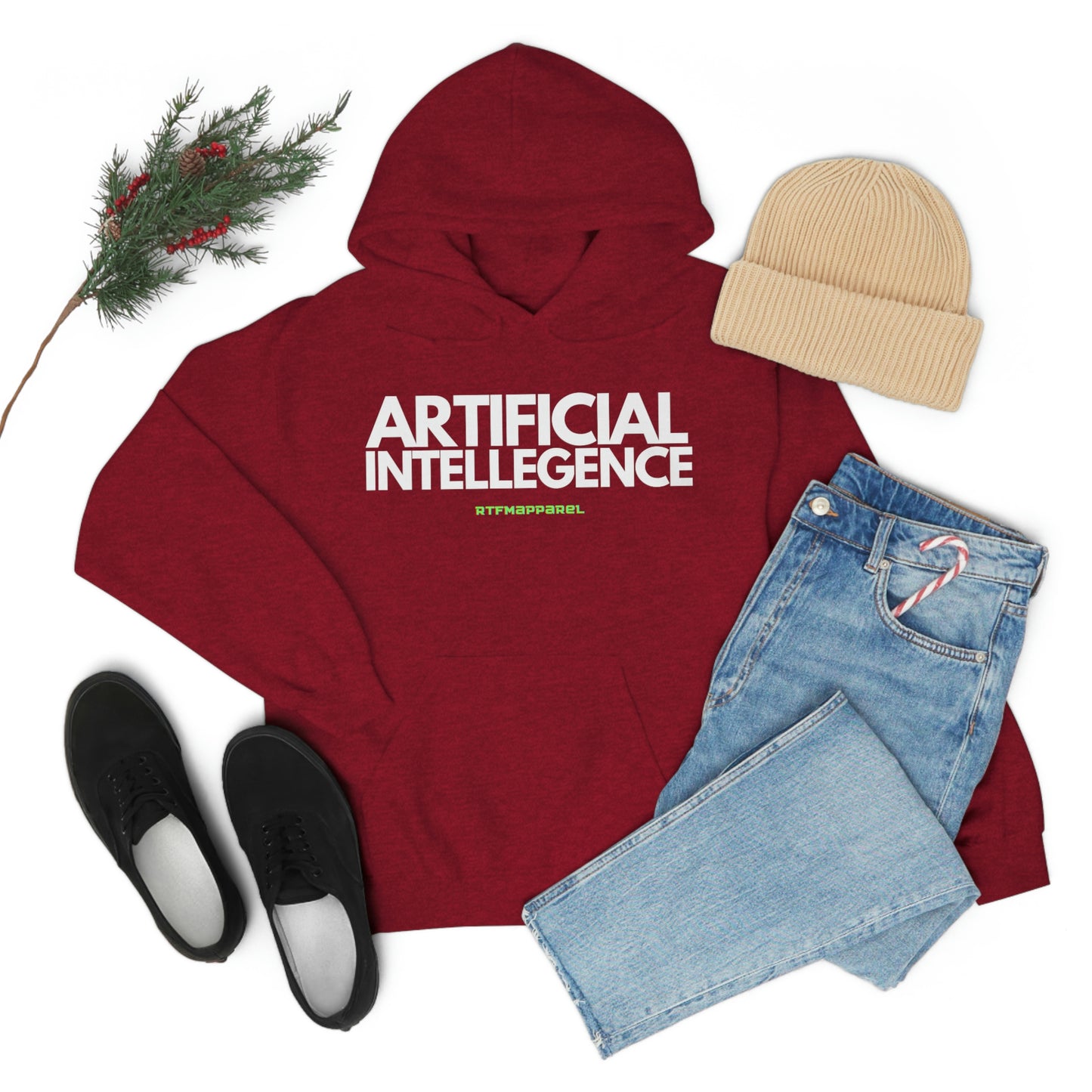 Artificial Intellegence, AI, Funny , Sysadmin, Geek, Project Manager, Developer, Gift, Unisex Hooded Sweatshirt