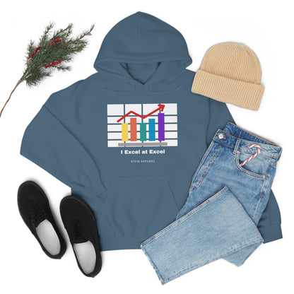 Excel Hoodie: I Excel at Excel, office humour, spreadsheets