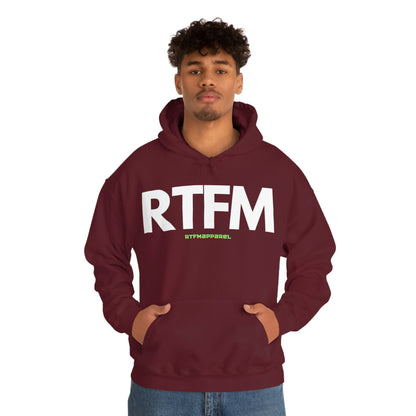 RTFM, Read the Manual, unny, Sysadmin, Geek, Project Manager, Developer, Gift, Unisex Hooded Sweatshirt