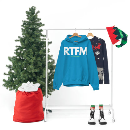 RTFM, Read the Manual, unny, Sysadmin, Geek, Project Manager, Developer, Gift, Unisex Hooded Sweatshirt