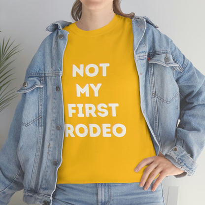 "Not My First Rodeo" Funny, Sysadmin, Geek, Gamer, Developer, Gift Cotton Tee