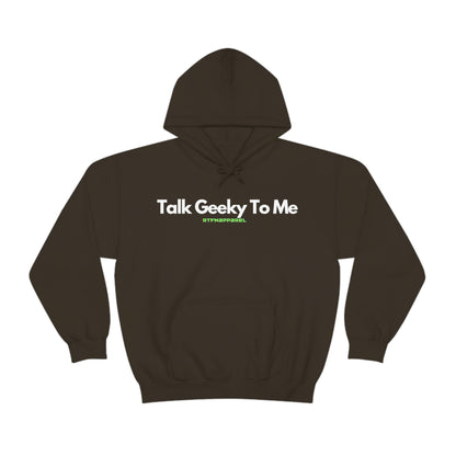 Talk Geeky to me, Funny, Sysadmin, Geek, Project Manager, Developer, Gift, Unisex Hooded Sweatshirt
