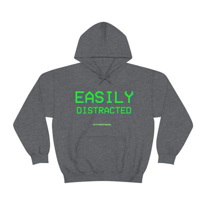 Easily Distracted - Funny, Sysadmin, Geek, Gamer, Developer, Gift Hooded Sweatshirt