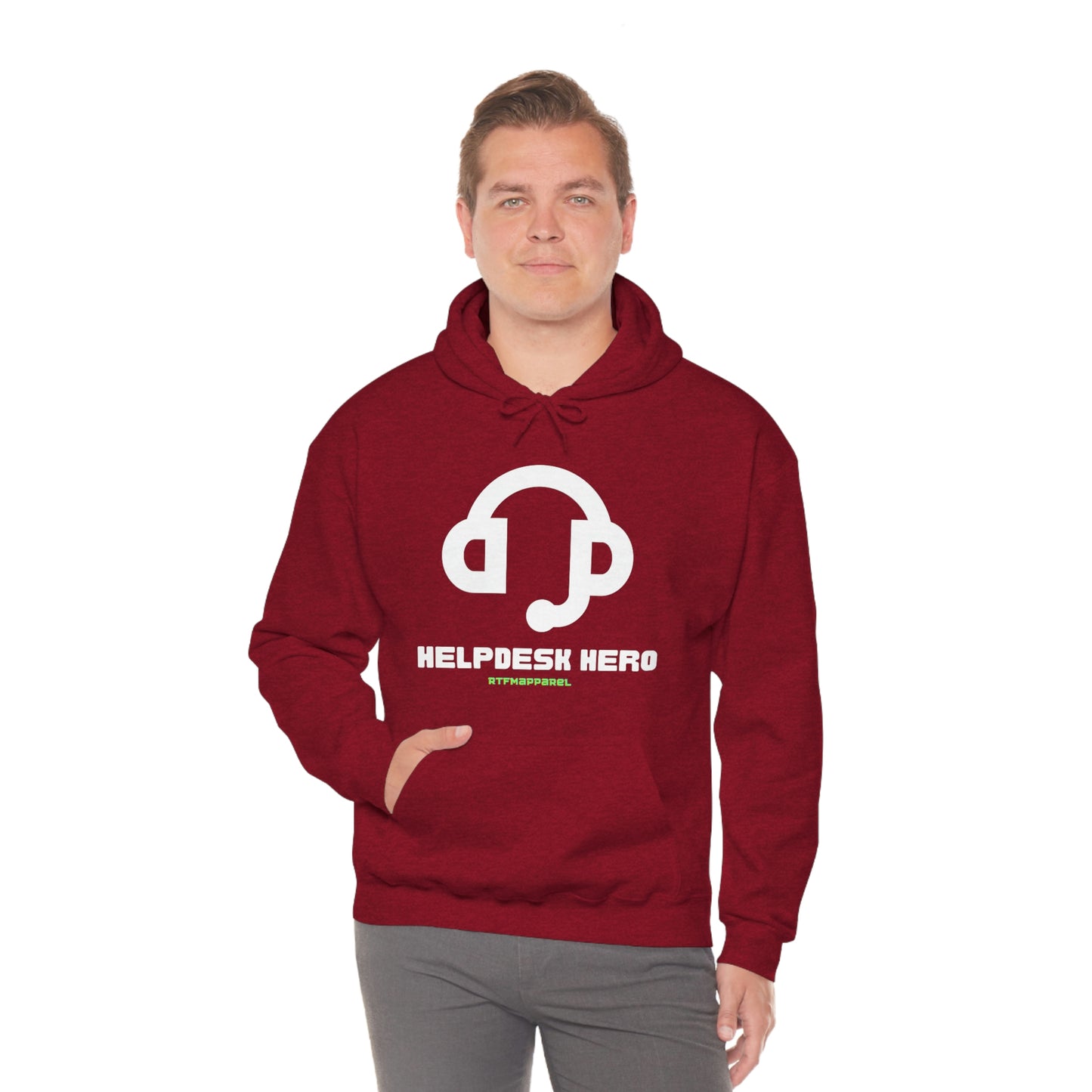Helpdesk Hero, IT Support Funny, Sysadmin, RTFM Hoodie