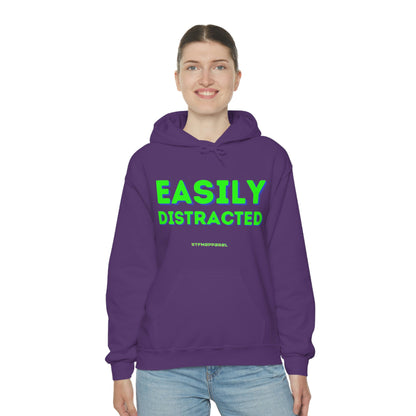 Easily Distracted - Funny, Sysadmin, Geek, Gamer, Developer, Gift Hooded Sweatshirt