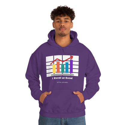 Excel Hoodie: I Excel at Excel, office humour, spreadsheets