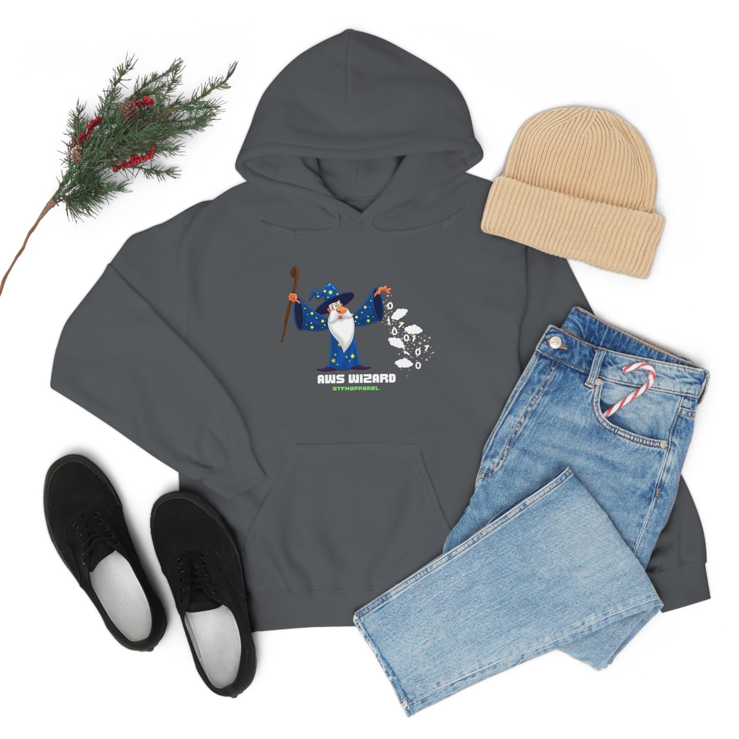 AWS Wizard -  Cloud, Sysadmin, Cloud Engineer, Architect, AWS Hoodie