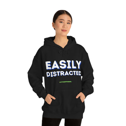 Easily Distracted - Funny, Sysadmin, Geek, Gamer, Developer, Gift Hooded Sweatshirt