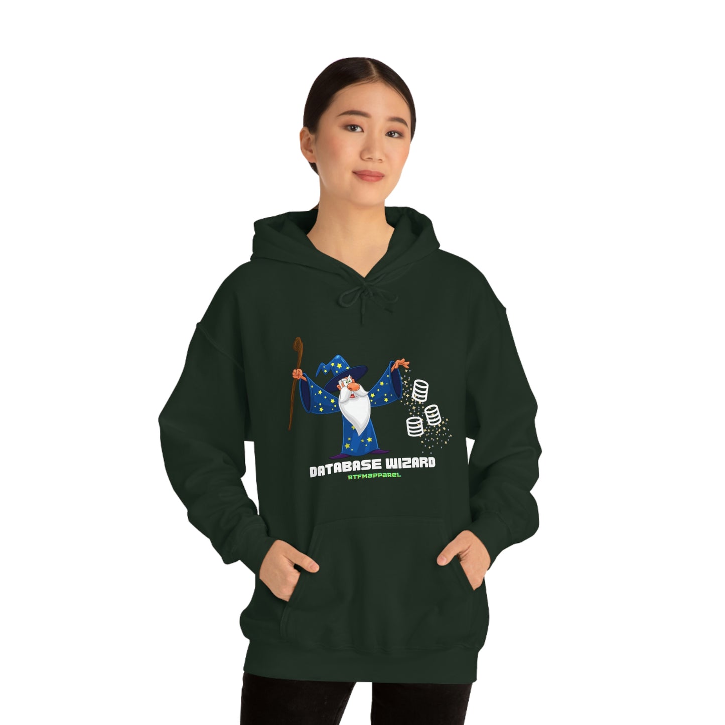Database Wizard - SQL DBA Sysadmin Data Science Hooded Sweatshirt