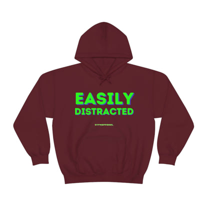 Easily Distracted - Funny, Sysadmin, Geek, Gamer, Developer, Gift Hooded Sweatshirt