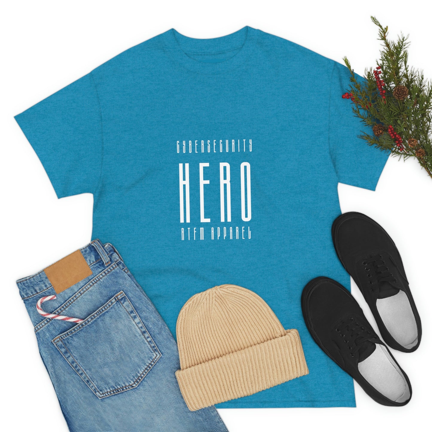 Cyber Security Hero - Unisex Heavy Cotton Tee - Funny, Humor, Perfect Gift