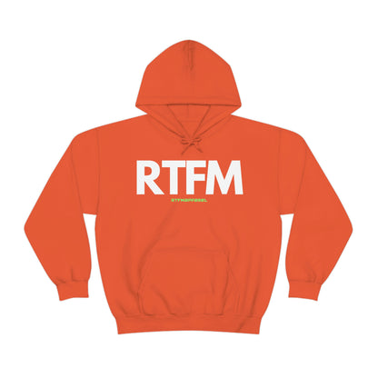 RTFM, Read the Manual, unny, Sysadmin, Geek, Project Manager, Developer, Gift, Unisex Hooded Sweatshirt