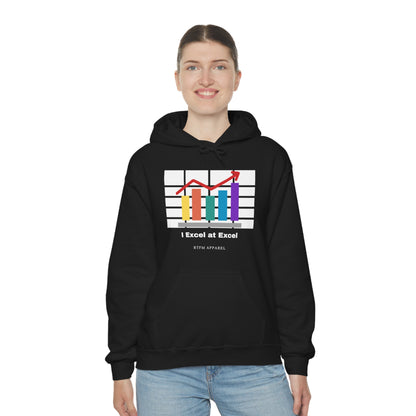 Excel Hoodie: I Excel at Excel, office humour, spreadsheets