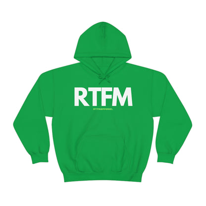 RTFM, Read the Manual, unny, Sysadmin, Geek, Project Manager, Developer, Gift, Unisex Hooded Sweatshirt
