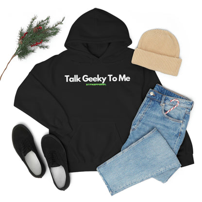 Talk Geeky to me, Funny, Sysadmin, Geek, Project Manager, Developer, Gift, Unisex Hooded Sweatshirt
