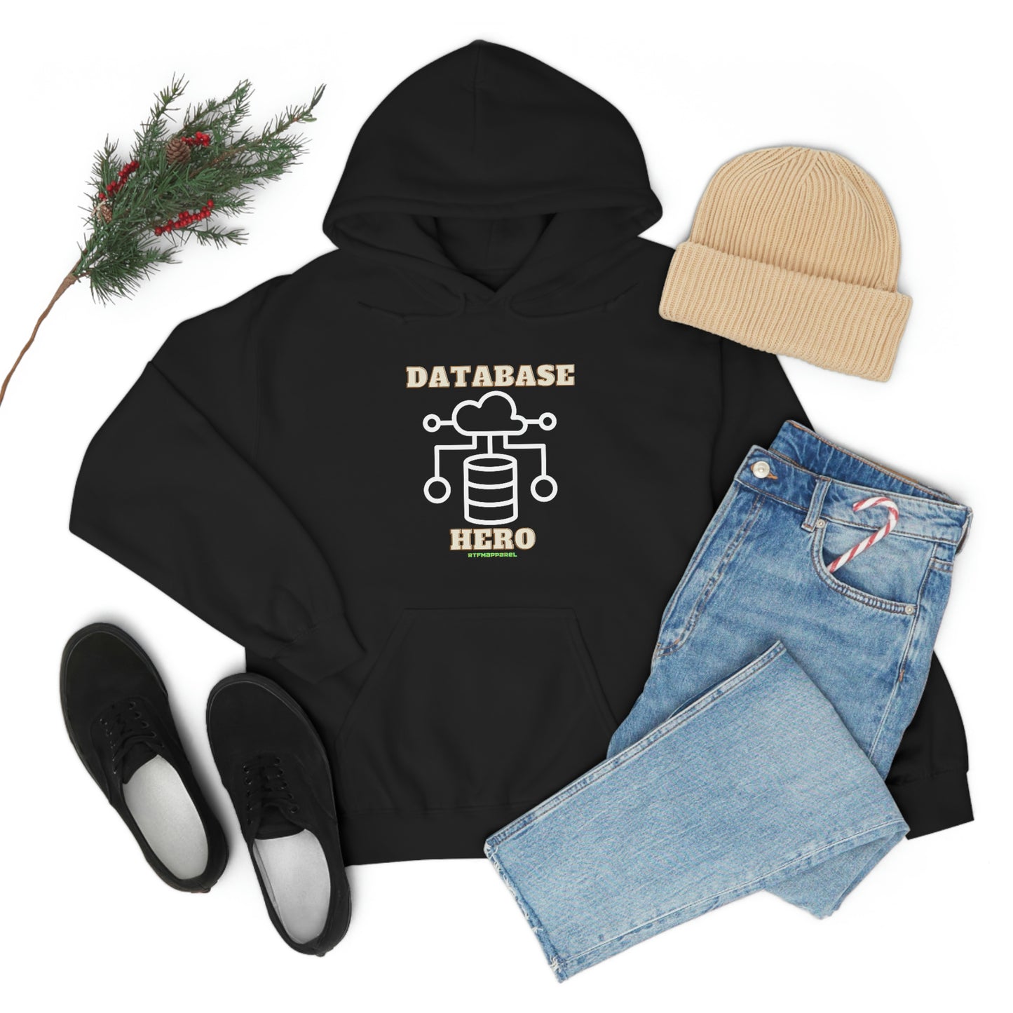 Database Hero - Funny DBA, SQL, Data Science Hoodie