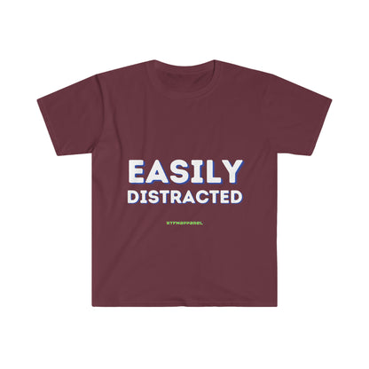 Easily Distracted - Funny, Sysadmin, Geek, Gamer, Developer, Gift T-Shirt