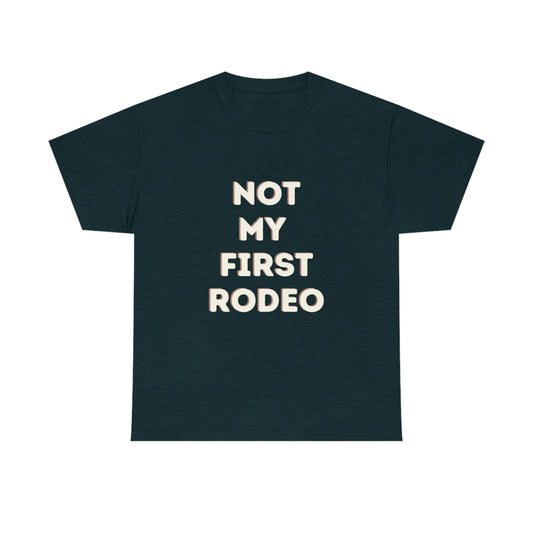 "Not My First Rodeo" Funny, Sysadmin, Geek, Gamer, Developer, Gift Cotton Tee