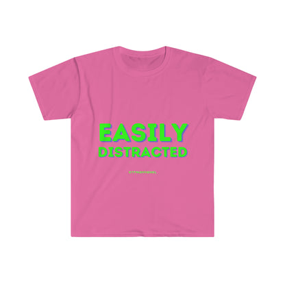Easily Distracted - Funny, Sysadmin, Geek, Gamer, Developer, Gift T-Shirt