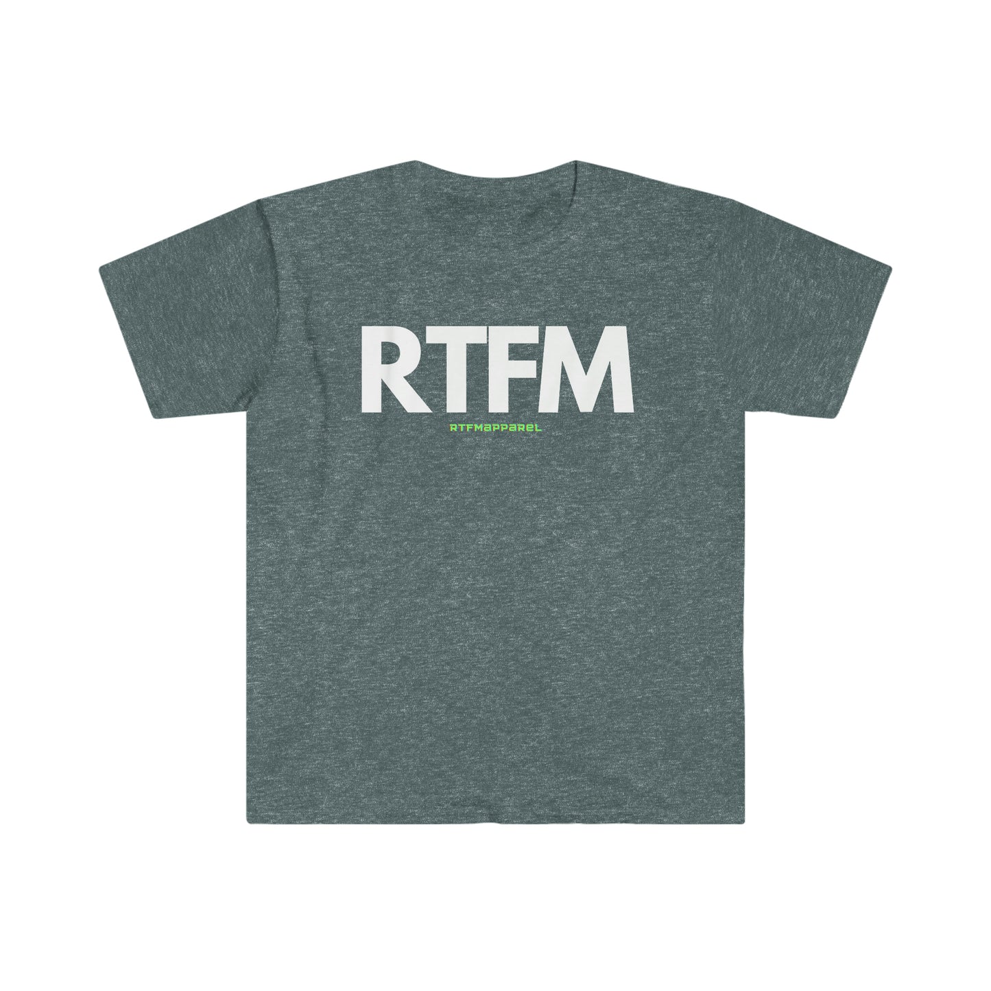 RTFM, Read the Manual, Funny, Sysadmin, Geek, Project Manager, Developer, Gift Unisex Softstyle T-Shirt