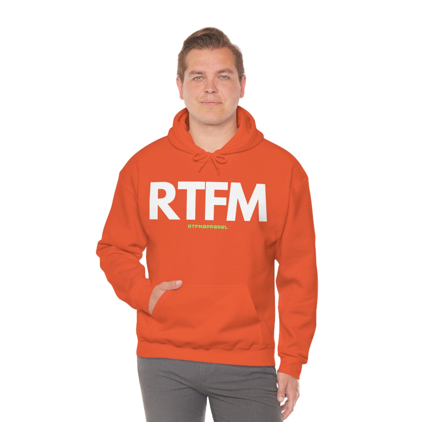 RTFM, Read the Manual, unny, Sysadmin, Geek, Project Manager, Developer, Gift, Unisex Hooded Sweatshirt
